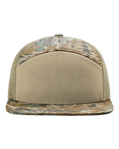 Printed Seven-Panel Trucker Cap